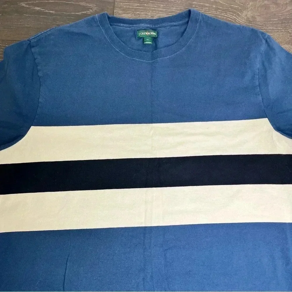 J.Crew - Always 1994 Striped Cotton-Jersey T-Shirt - Blue
